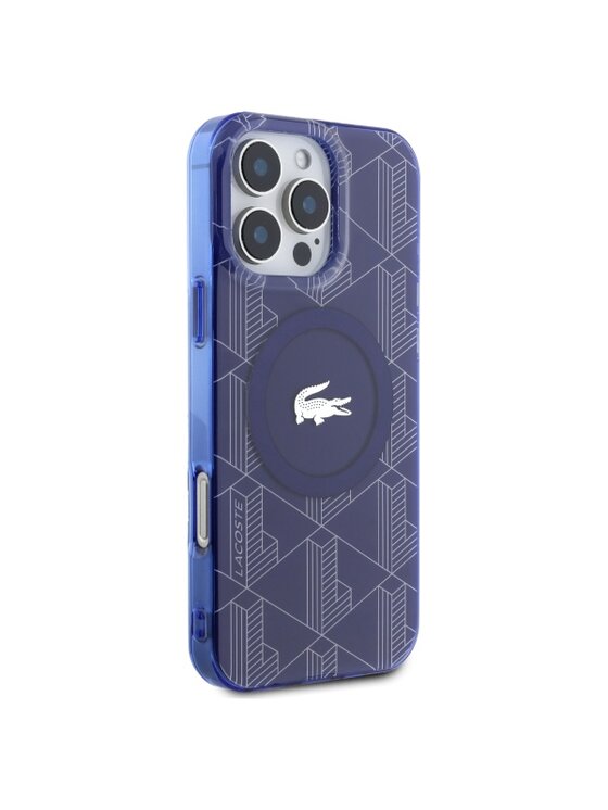 Lacoste Lacoste Etui na telefon iPhone 16 Pro Max Granatowy