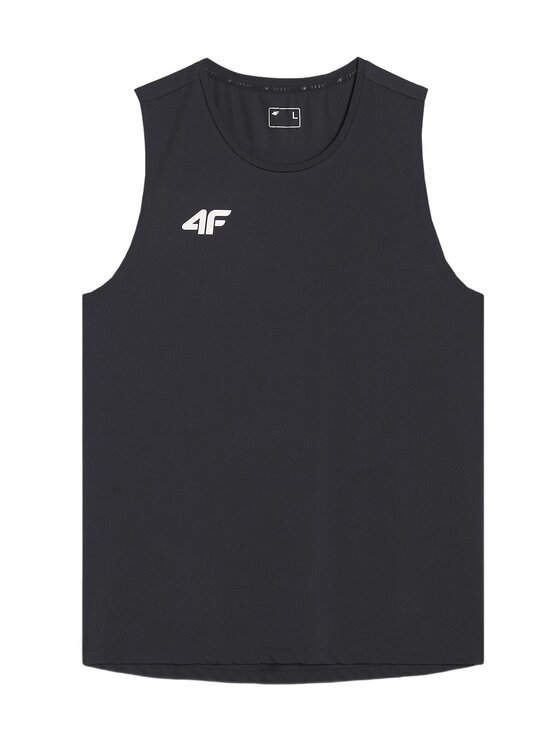 4F 4F Tank top NOS Czarny Regular Fit