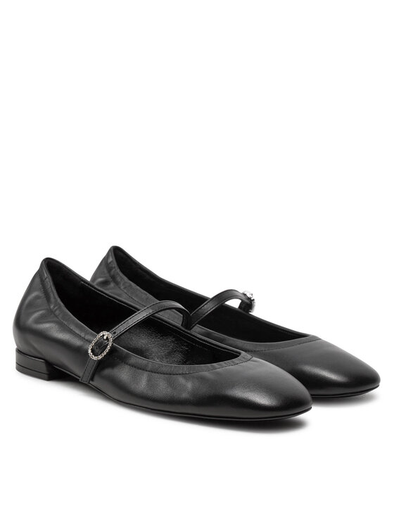 Stuart Weitzman Stuart Weitzman Baleriny Claris Ballet Flat SI573 Czarny