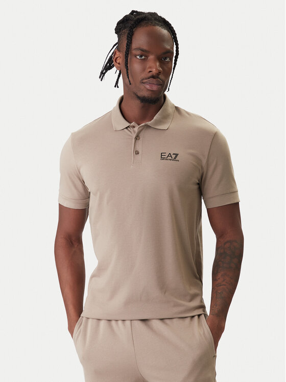 EA7 Emporio Armani EA7 Emporio Armani Pólóing 8NPF14 PJVQZ U6167 Bézs Regular Fit