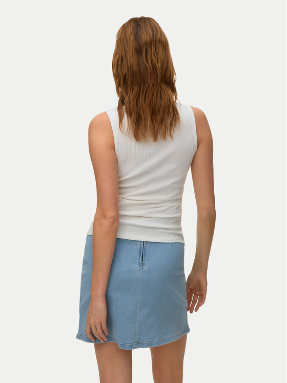 Vero Moda Vero Moda Top Ruby 10342997 Biały Slim Fit