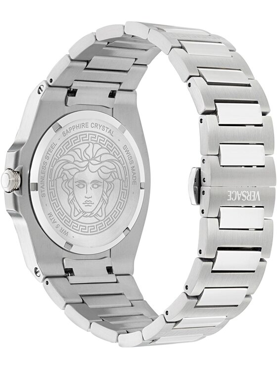 Versace Versace Zegarek VE0V00225 Srebrny