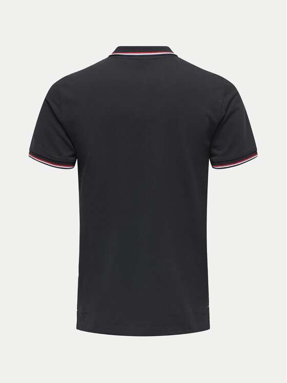 Only & Sons Only & Sons Polo Fletcher 22024827 Granatowy Regular Fit