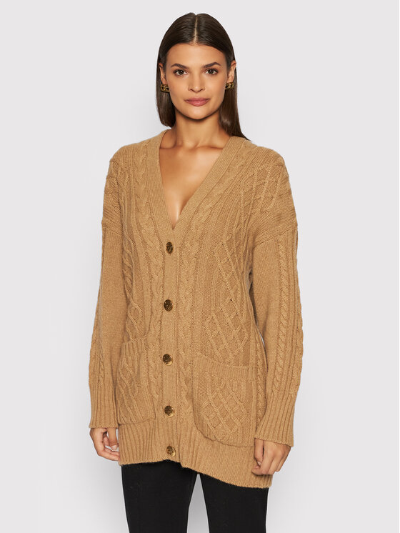 Cardigan Cant 57359 Marrone Regular Fit