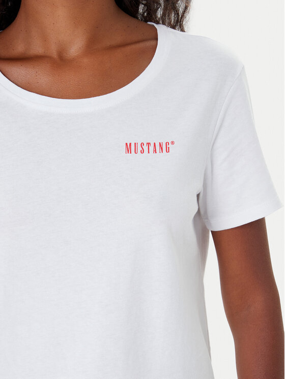 Mustang Mustang T-shirt Alma 1016748 Bijela Regular Fit