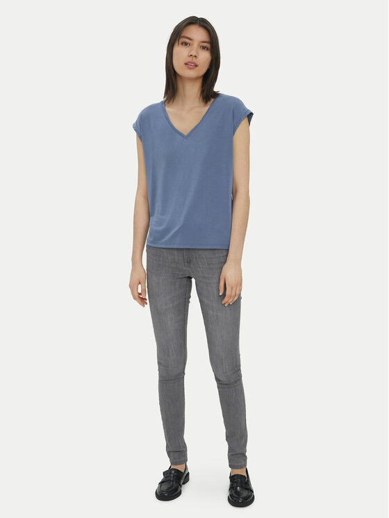 Vero Moda Vero Moda T-Shirt Filli 10247666 Niebieski Regular Fit