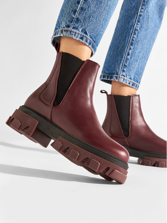 Vero Moda Bottines Chelsea Vmlisa 10262369 Bordeaux Modivo
