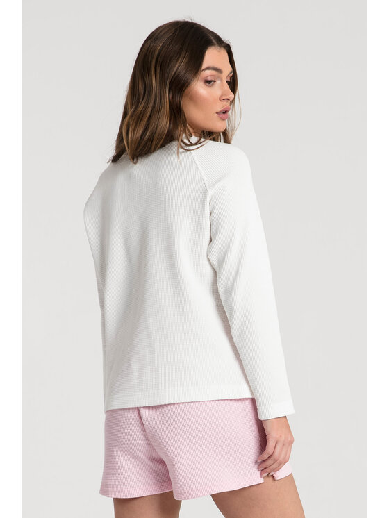 LaLupa LaLupa Bluzka LA076 Biały Comfortable Fit