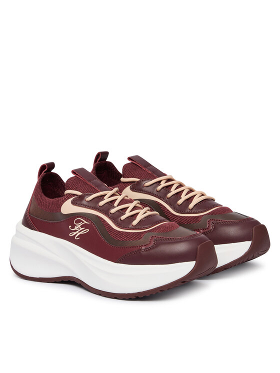 Tommy Hilfiger Tommy Hilfiger Сникърси TH Wave Runner FW0FW09484 Бордо