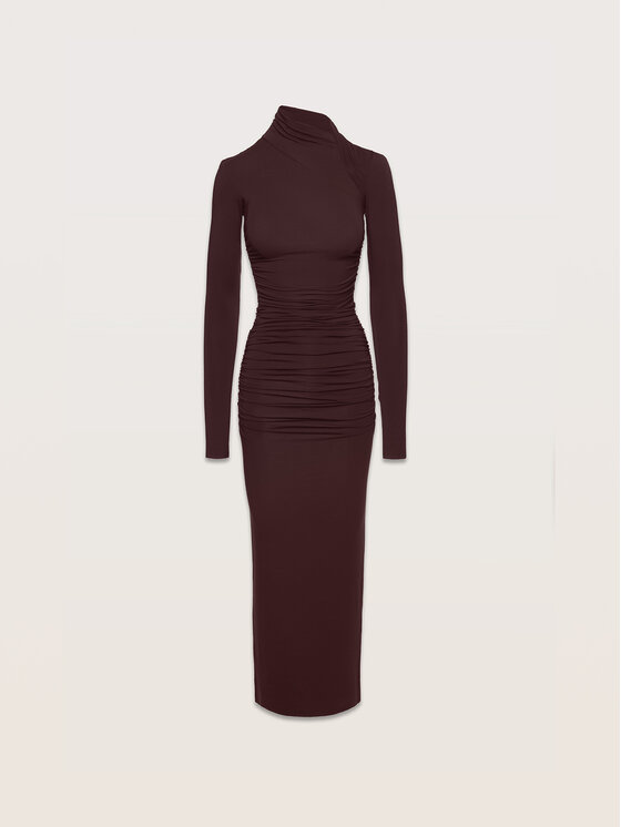 La Mania La Mania Vestito CARO Bordeaux Classic Fit