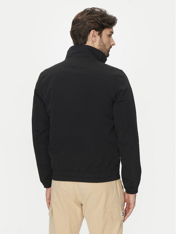 Tommy Jeans Tommy Jeans Pārejas jaka Essential Casual DM0DM15382 Melns Regular Fit