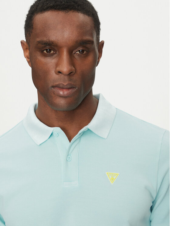 Guess Guess Polokošeľa F5GP00 K9WF1 Modrá Regular Fit