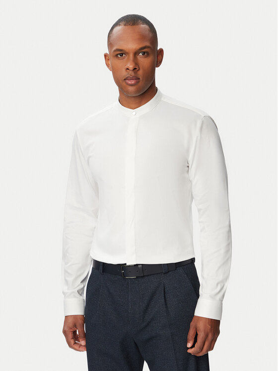 HUGO Cămașă Kaleb 50544949 Alb Slim Fit