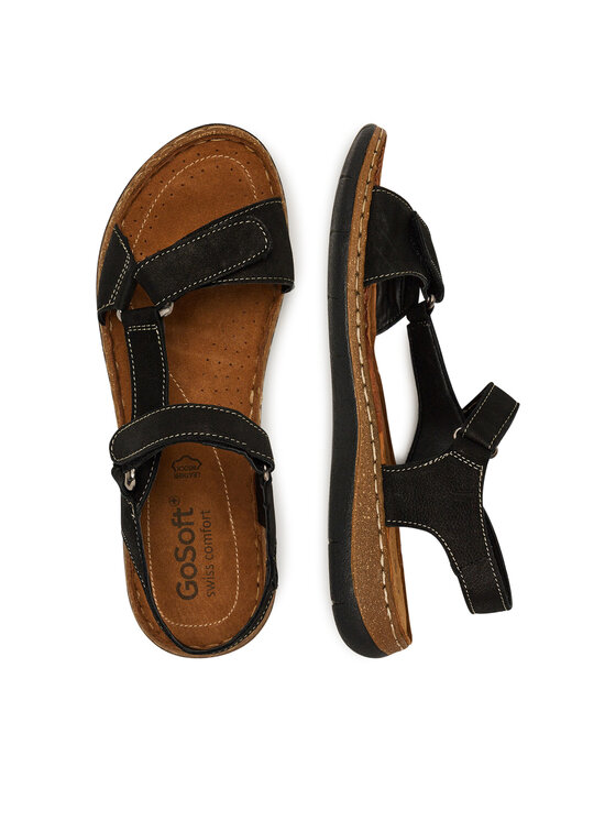 Go Soft Go Soft Sandale WI23-4773-05 Negru