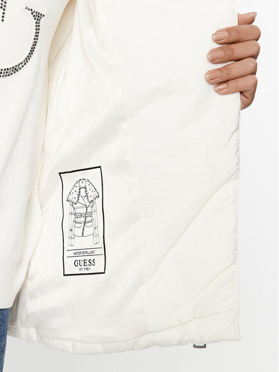 Guess Guess Ziemas jaka W3BL27 WFQW2 Écru Regular Fit