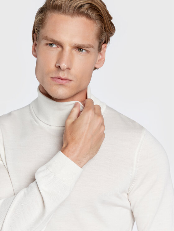 BOSS Boss Rollkragenpullover Musso-P 50468262 Beige Slim Fit
