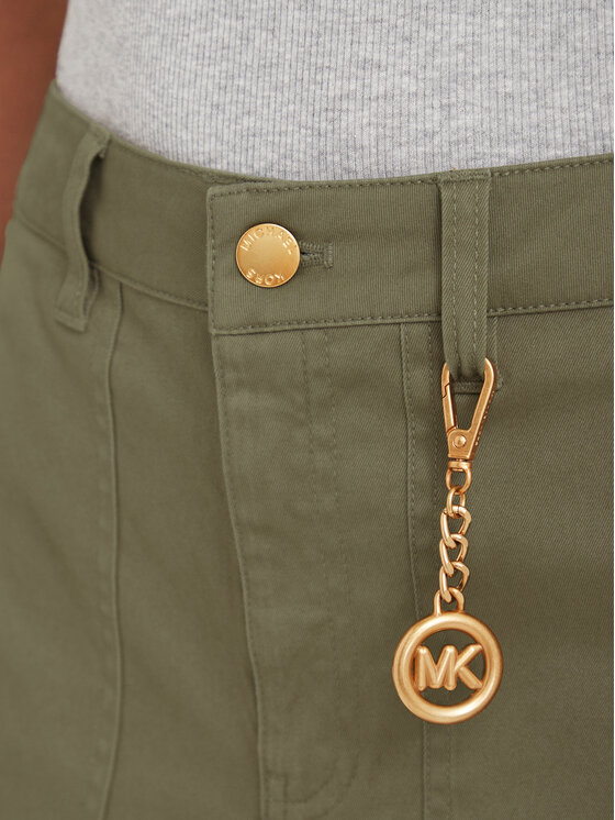MICHAEL Michael Kors MICHAEL Michael Kors Cargo kalhoty MT631013X6 Tmavě béžová Wide Leg
