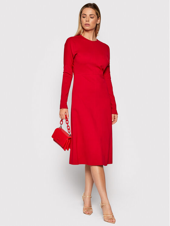Vestito da giorno L1WI28 Rosso Regular Fit