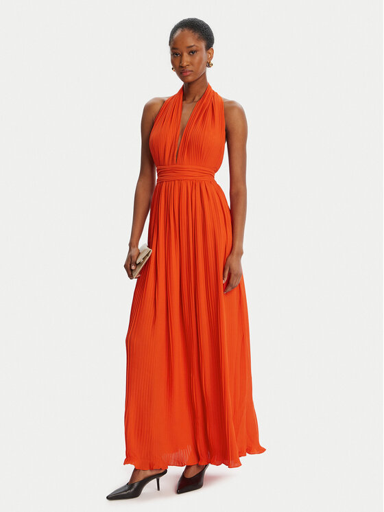 Bardot Bardot Večerné šaty Amala Pleated Halter 60031DB Červená Regular Fit