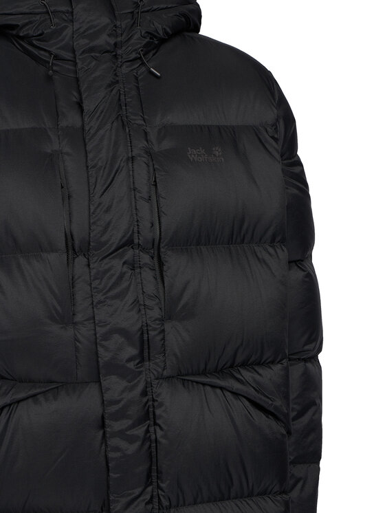 Jack Wolfskin Jack Wolfskin Vatovaná bunda Icy Hill A65049 Čierna Relaxed Fit