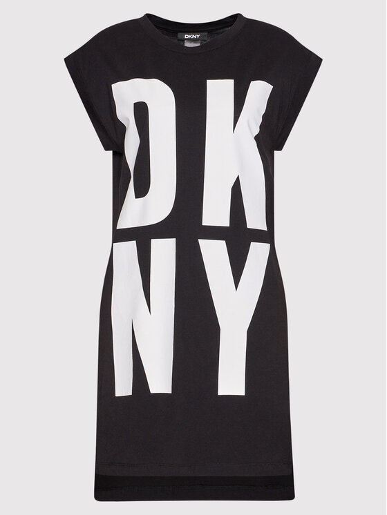 DKNY DKNY Majica P1RHRB2M Črna Regular Fit