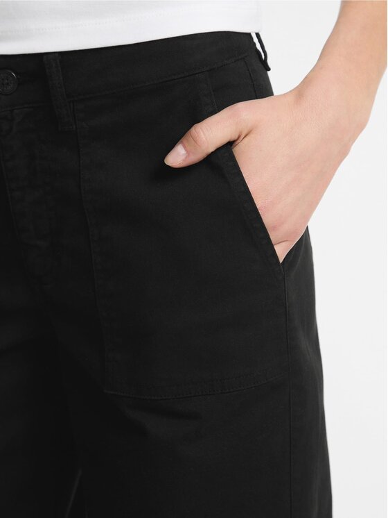 Guess Jeans Guess Jeans Kalhoty z materiálu 174921 Černá Slim Fit