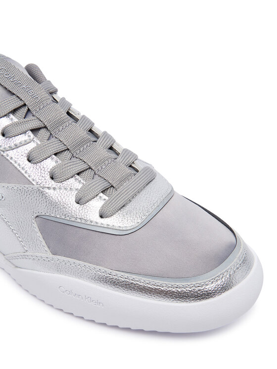 Calvin Klein Calvin Klein Sneakers Low Pro Run Lace Stripe Met Lth HW0HW03272 Silberfarben