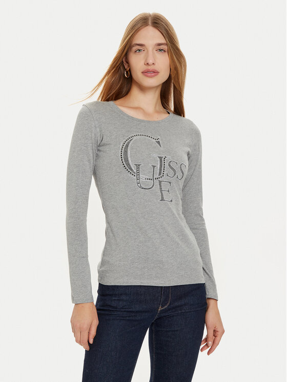 Guess Guess Blúzka W4BI29 I3Z14 Sivá Regular Fit