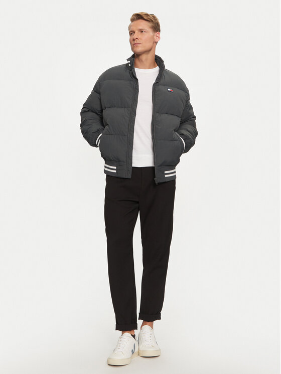 Tommy Jeans Tommy Jeans Зимно яке Varsity DM0DM19640 Сив Regular Fit