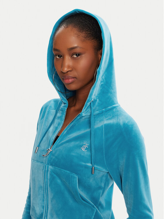 Juicy Couture Juicy Couture Majica dugih rukava Madison JCWA122001 Plava Slim Fit