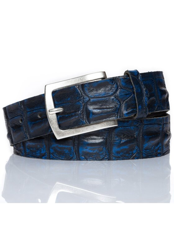 Mustang Mustang Pasek Męski BELT Niebieski