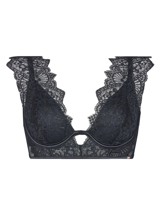 Hunkemöller Hunkemöller Melltartó alsó huzallal Zoe Up LL Fekete