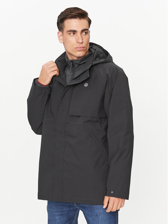 Wrangler Wrangler Žieminė striukė Waterproof Puffer 112338836 Juoda Regular Fit