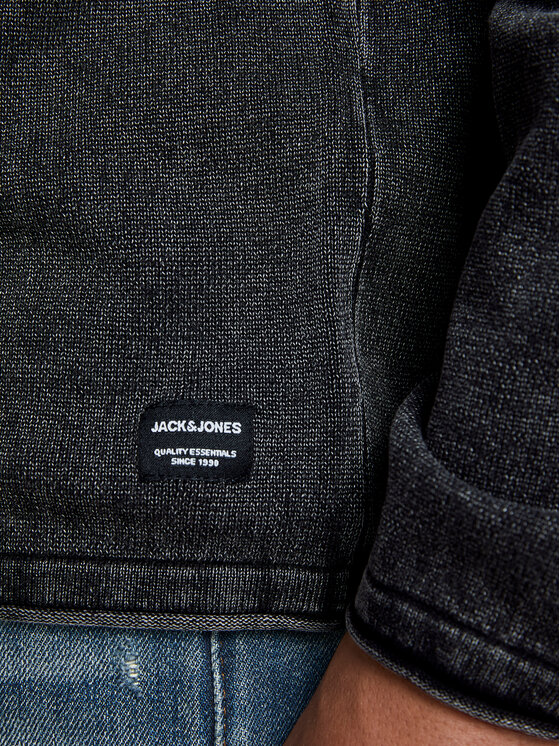Jack & Jones Jack & Jones Sweter Leo 12174001 Czarny Regular Fit