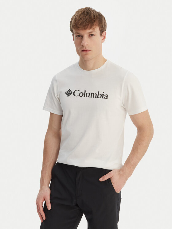 Columbia Columbia Тишърт Basic Logo™ 2155001 Бял Regular Fit