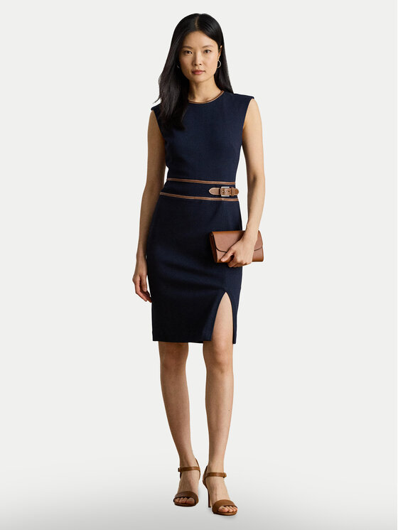 LAUREN RALPH LAUREN LAUREN RALPH LAUREN Koktejlové šaty 200980040001 Tmavomodrá Slim Fit