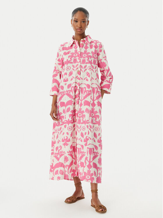 LOLA CASADEMUNT LOLA CASADEMUNT Srajčna obleka LS2616008 Roza Relaxed Fit