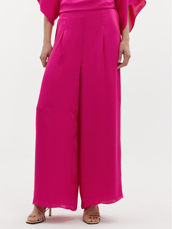 Joseph Ribkoff Bavlnené nohavice 241766 Ružová Wide Leg
