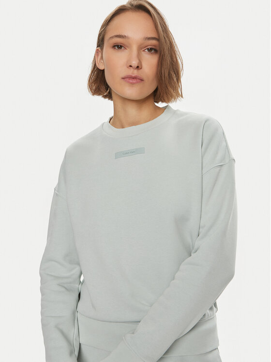 Calvin Klein Calvin Klein Bluza Micro Logo K20K206630 Zielony Regular Fit