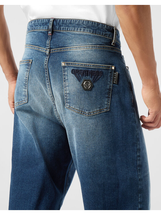 PHILIPP PLEIN PHILIPP PLEIN Jeansy 25901 Niebieski Loose Fit
