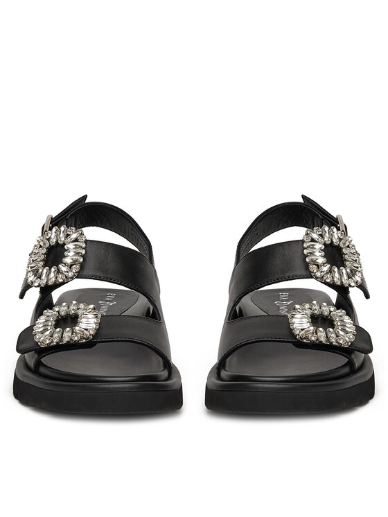 Eva Minge Eva Minge Sandalen SNOWDROP-I75-563 Schwarz