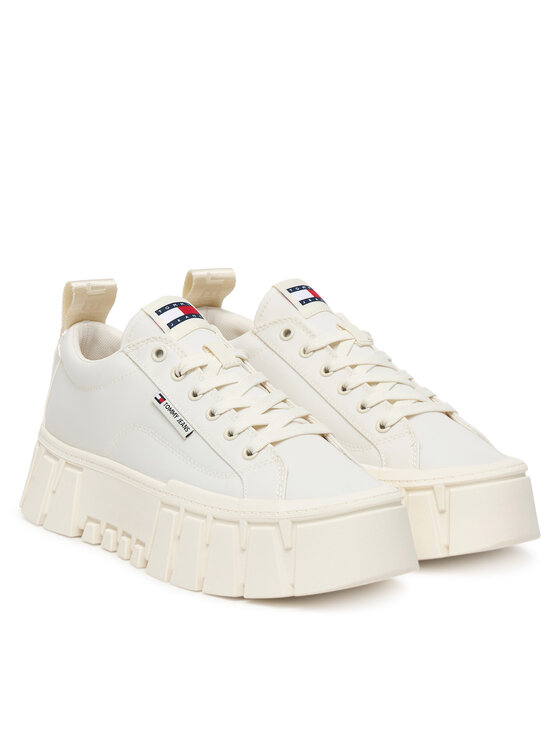 Tommy Jeans Tommy Jeans Sportcipők Tjw Flatform Chunky Sneaker EN0EN03036 Ekru