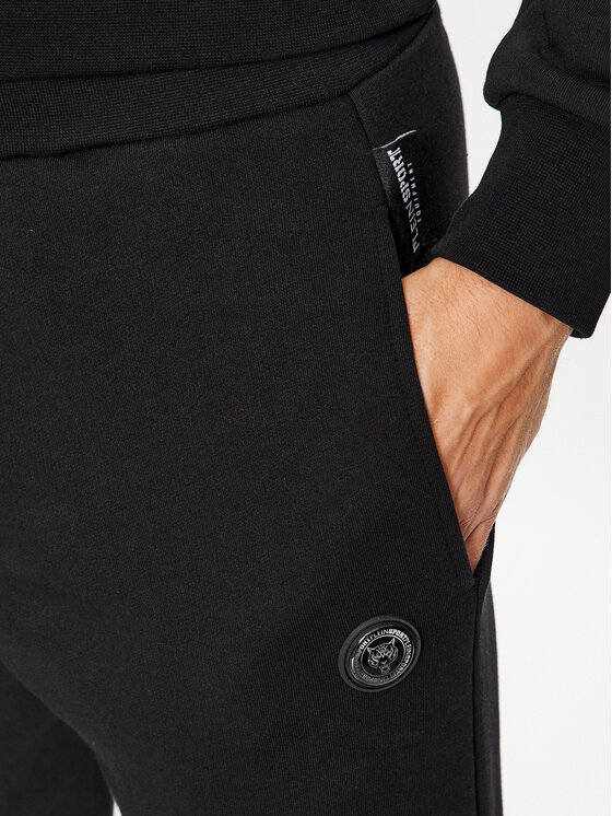 Plein Sport Plein Sport Pantaloni da tuta Jogging Trousers AACC MJT2103 SJO001N Nero Regular Fit