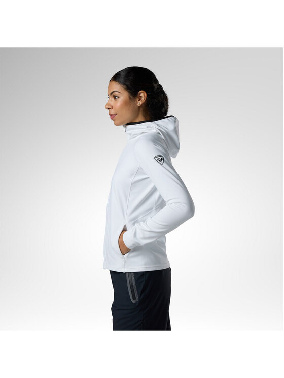 Rossignol Rossignol Bluza techniczna W Mid Layer Thin Fz Biały Slim Fit