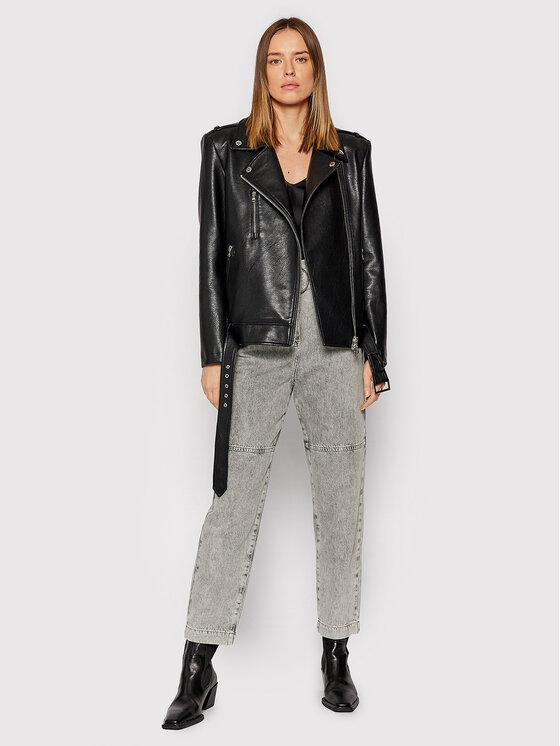 Patrizia pepe leather jacket discount
