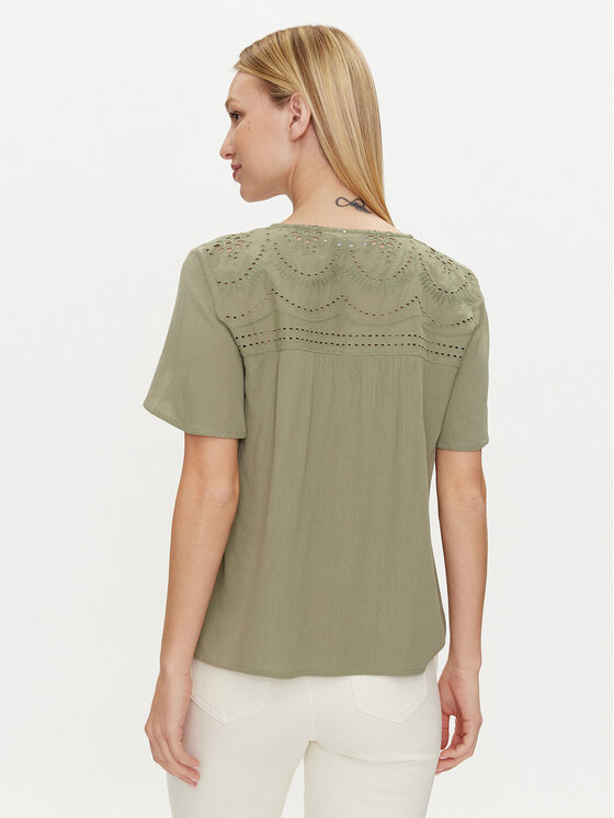 Vila Vila Tričko Mesa 14092019 Zelená Regular Fit