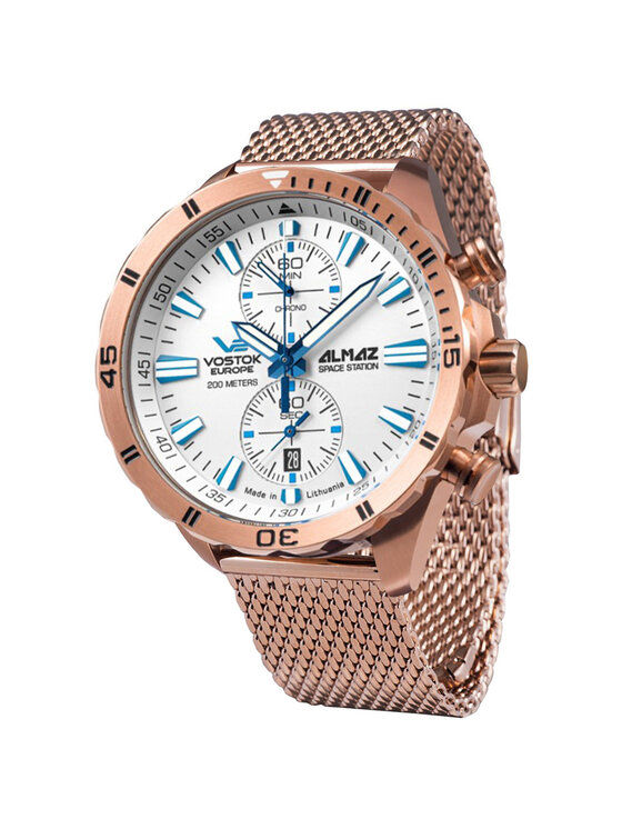 Vostok Europe Vostok Europe Zegarek 6S11-320B676B Różowe złoto