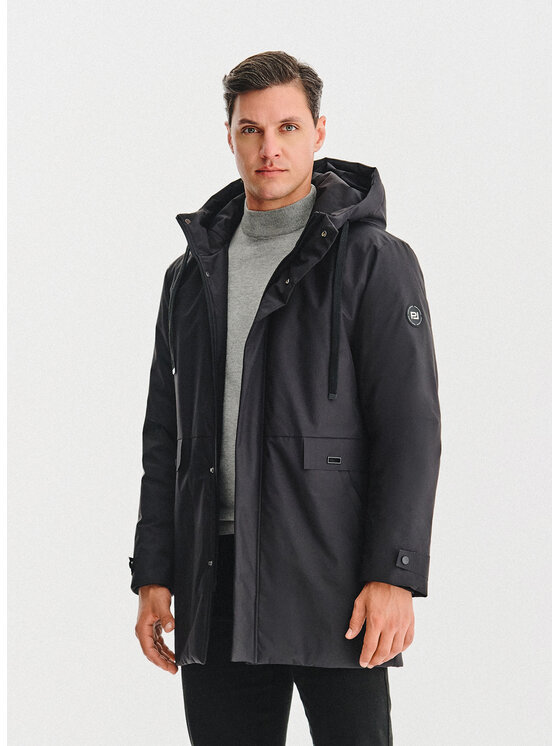 Pako Lorente Pako Lorente Kurtka zimowa P25WF-5X-010 Czarny Classic Fit