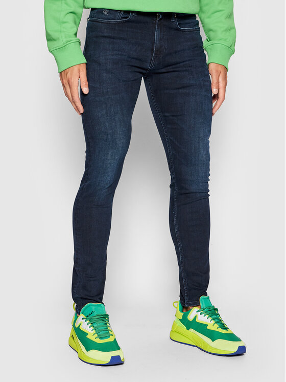 Calvin Klein Jeans Calvin Klein Jeans Jeans hlače J30J314625 Mornarsko modra Skinny Fit