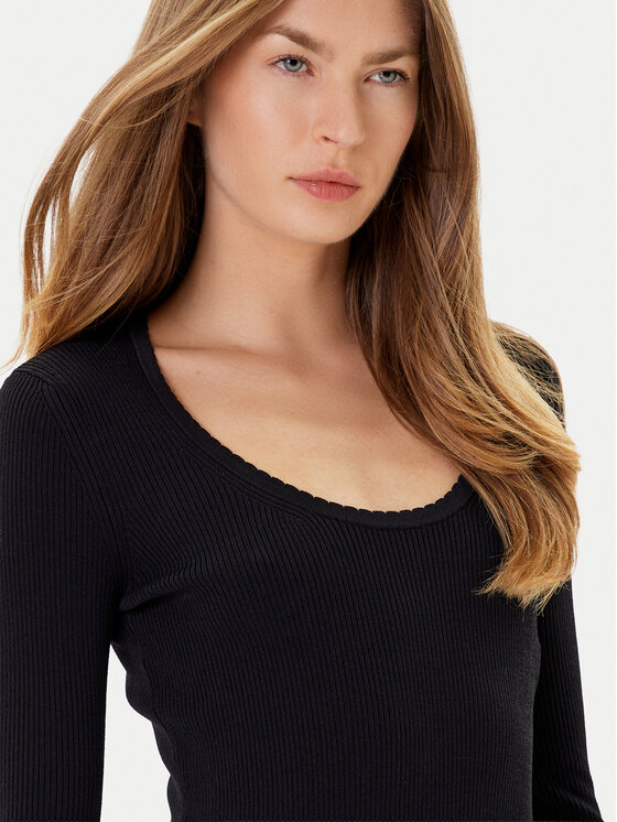 TWINSET TWINSET Rochie tricotată 252TP3352 Negru Slim Fit